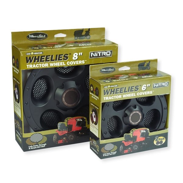 Good Vibrations Wheelies 6" Nitro Tractor Wheel Covers 286